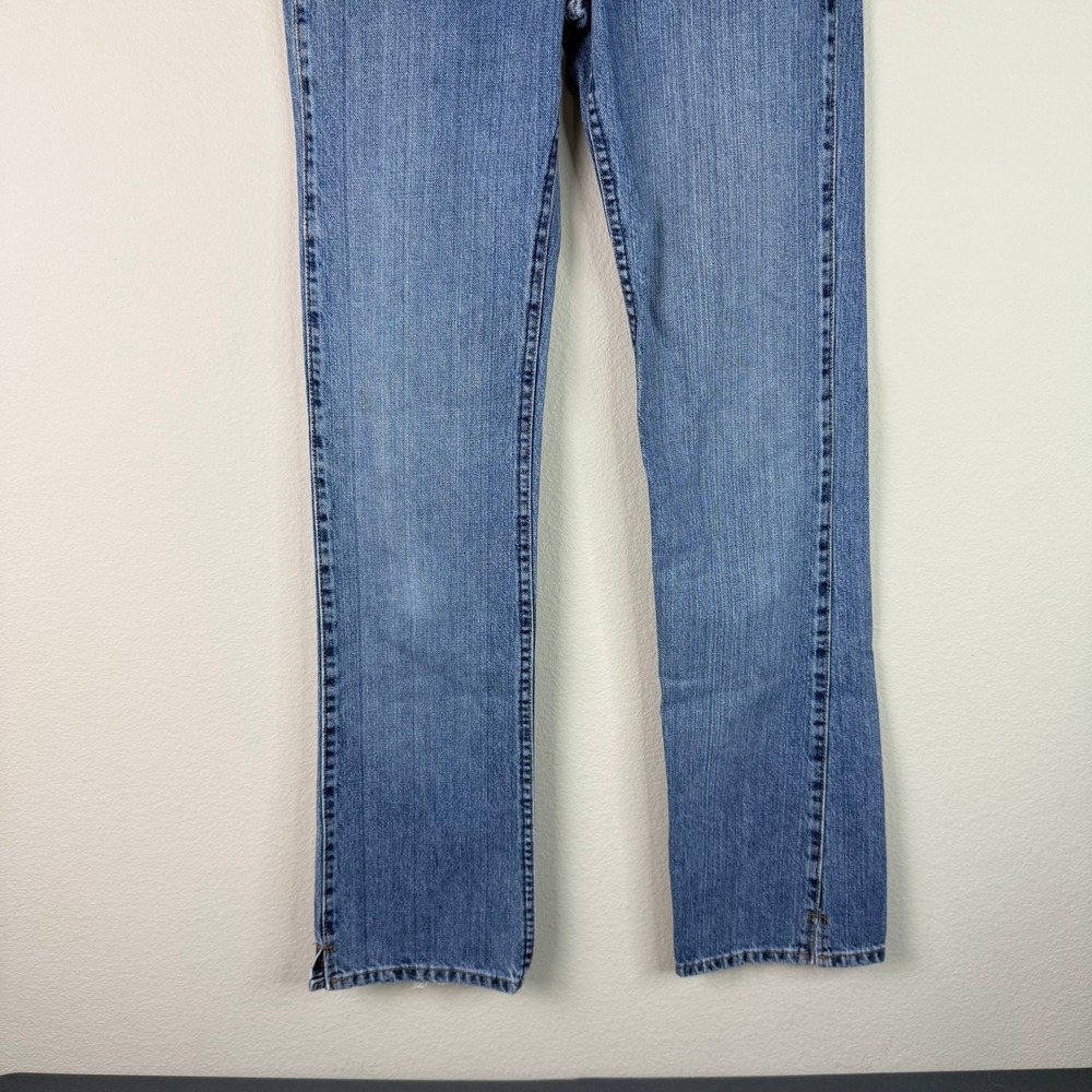 Wrangler Jeans Womens 0x36 Cash Cowgirl Cut Straight Leg Blue Denim Western - Picture 2 of 9